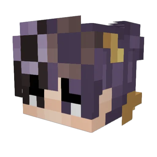 xoJace Minecraft avatar head, 3D render