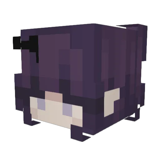 xoShiki Minecraft avatar head, 3D render