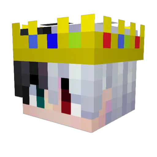 xoToki Minecraft avatar head, 3D render