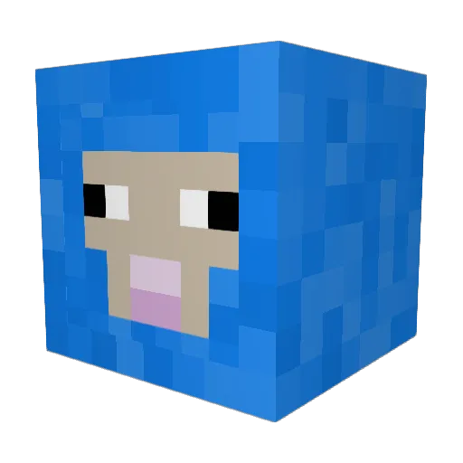 xoUziii Minecraft avatar head, 3D render