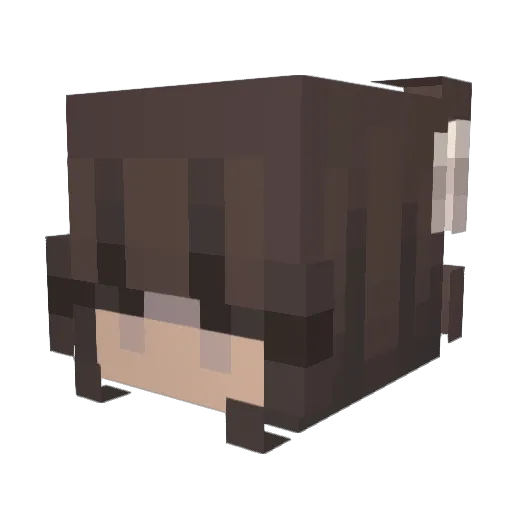 xo_ahari Minecraft avatar head, 3D render