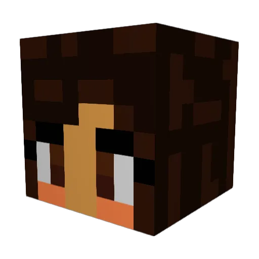xo_hb Minecraft avatar head, 3D render