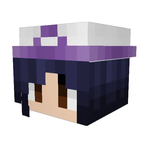 xo_lali Minecraft avatar head, 3D render