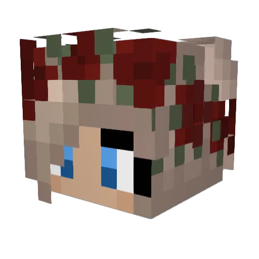 xo_muffin_ox Minecraft avatar head, 3D render