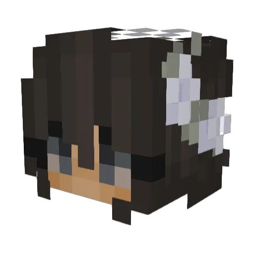 xo_niya Minecraft avatar head, 3D render