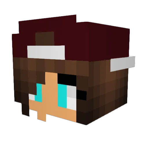 xo_sully Minecraft avatar head, 3D render