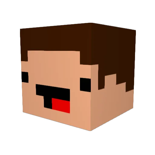 xoarinn Minecraft avatar head, 3D render