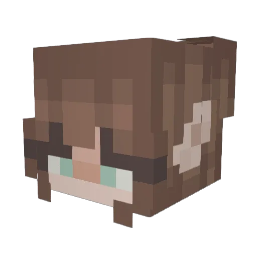 xoaveryxo Minecraft avatar head, 3D render