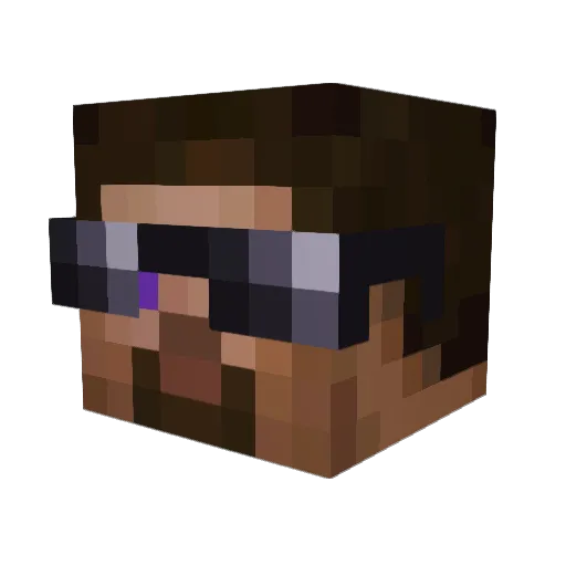 xoblaze Minecraft avatar head, 3D render