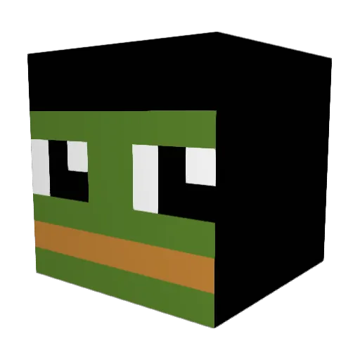 xobler Minecraft avatar head, 3D render