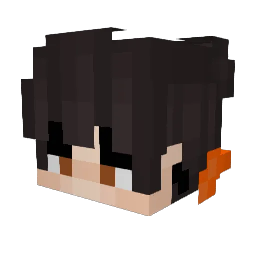 xocke Minecraft avatar head, 3D render