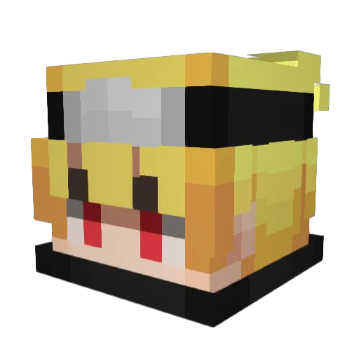 xodestructionox Minecraft avatar head, 3D render