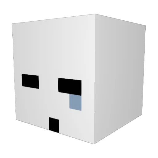 xoeatu Minecraft avatar head, 3D render