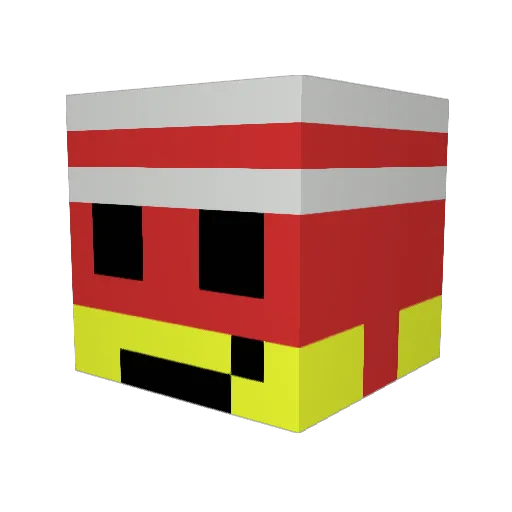 xofchains Minecraft avatar head, 3D render