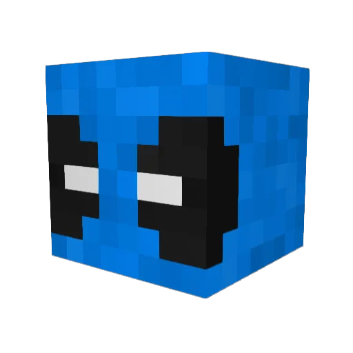 xoffuu Minecraft avatar head, 3D render