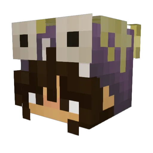 xoiah Minecraft avatar head, 3D render