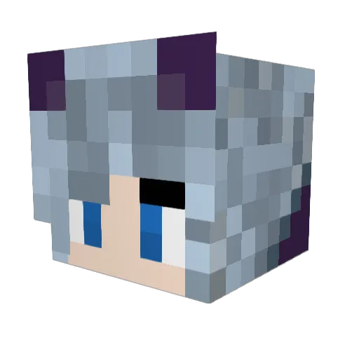 xojuliexo Minecraft avatar head, 3D render