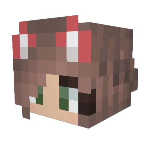 xokarinab Minecraft avatar head, 3D render