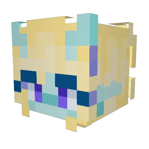 xolb Minecraft avatar head, 3D render