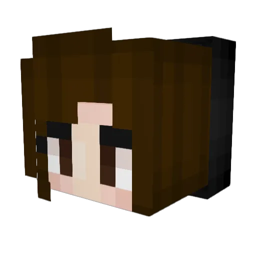 xoleanna Minecraft avatar head, 3D render