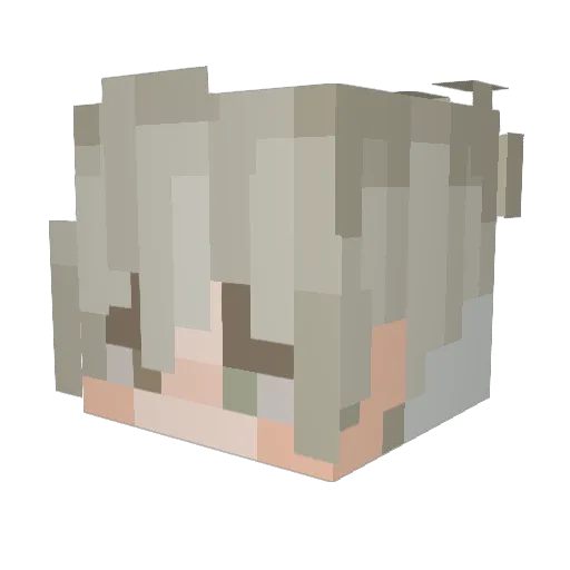xolg Minecraft avatar head, 3D render