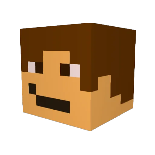 xolmix Minecraft avatar head, 3D render