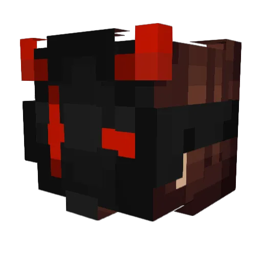 xoloMC Minecraft avatar head, 3D render