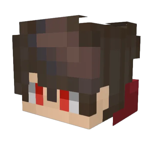 xomnix Minecraft avatar head, 3D render