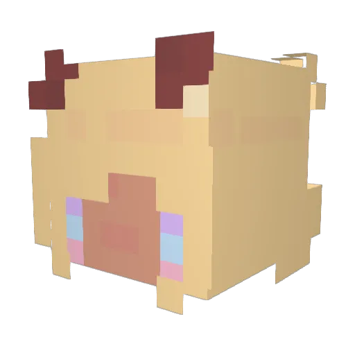 xonancy Minecraft avatar head, 3D render