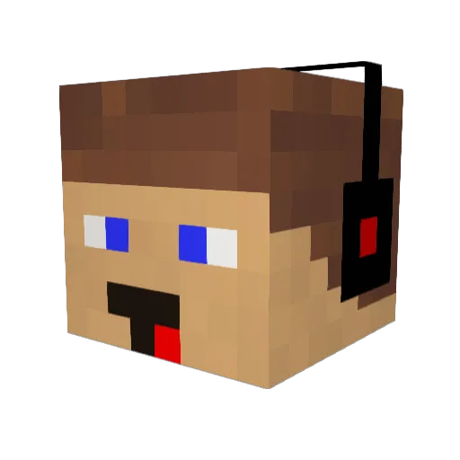 xonia_ Minecraft avatar head, 3D render