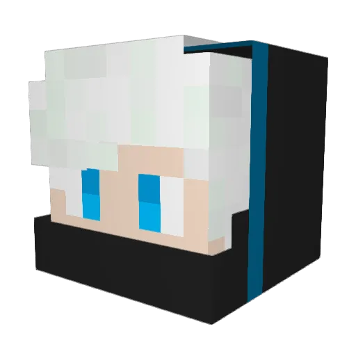 xonin_ Minecraft avatar head, 3D render
