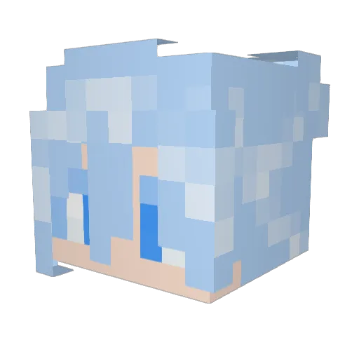 xonken Minecraft avatar head, 3D render