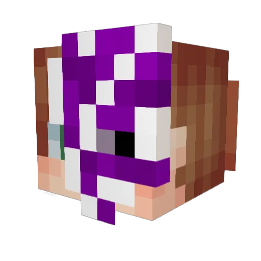 xonmyline Minecraft avatar head, 3D render