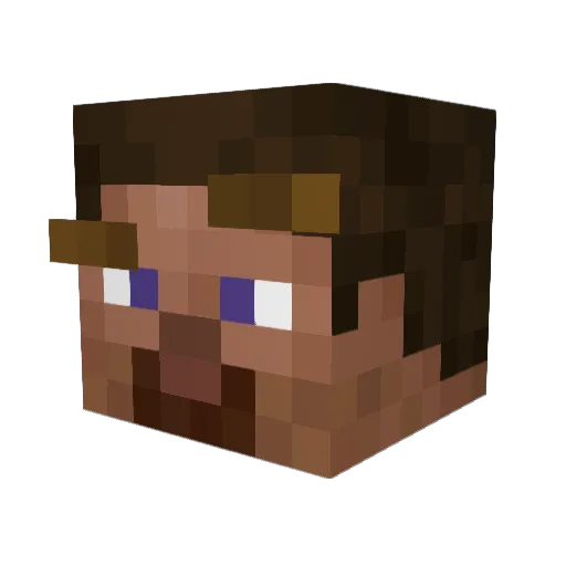 xonxsu Minecraft avatar head, 3D render