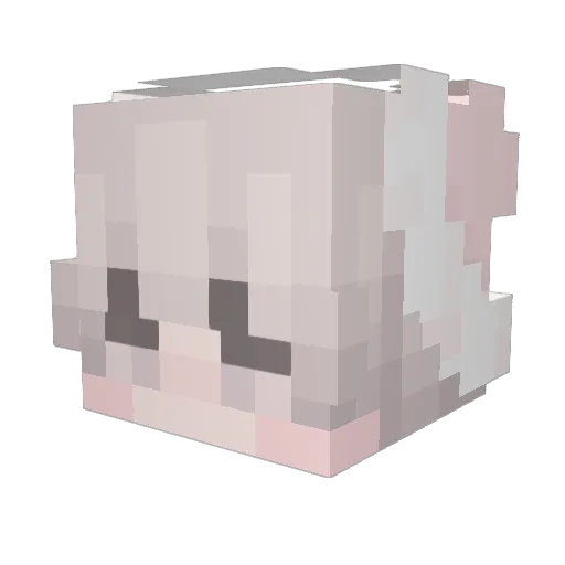 xonxx Minecraft avatar head, 3D render