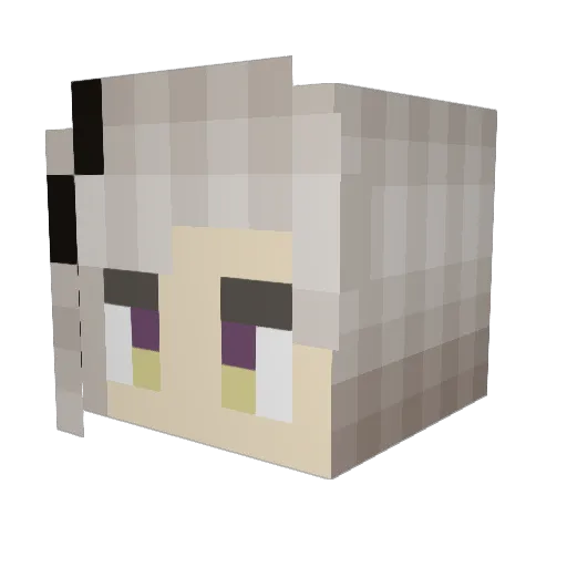 xooski Minecraft avatar head, 3D render