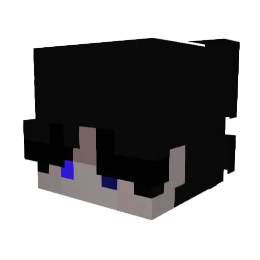 xoouz Minecraft avatar head, 3D render