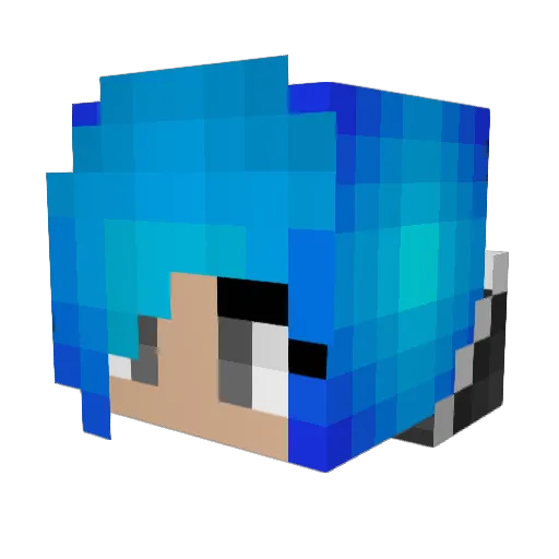 xooxlo Minecraft avatar head, 3D render