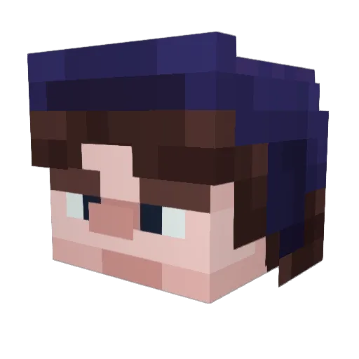 xopizont Minecraft avatar head, 3D render