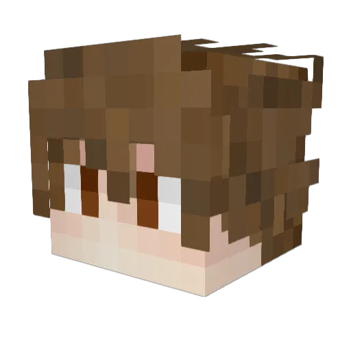 xopxLeon Minecraft avatar head, 3D render