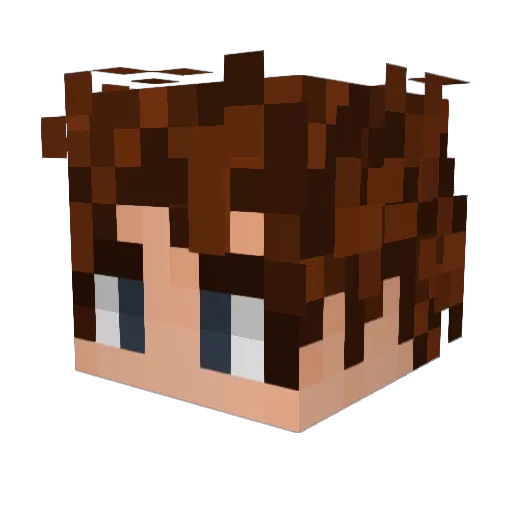 xopxwes Minecraft avatar head, 3D render