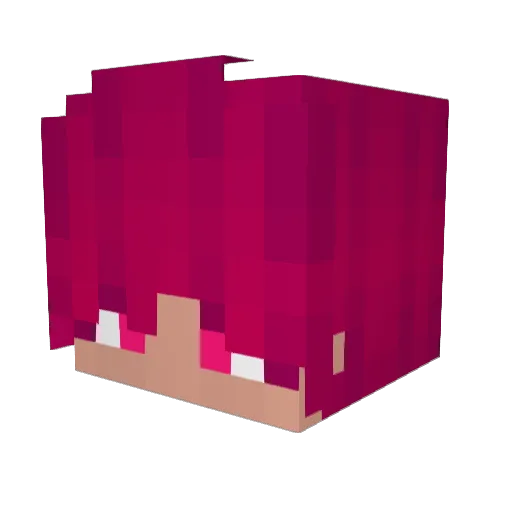 xoqed Minecraft avatar head, 3D render