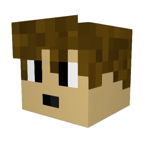 xorandar Minecraft avatar head, 3D render