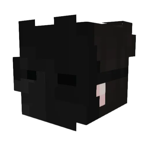 xorgeous Minecraft avatar head, 3D render
