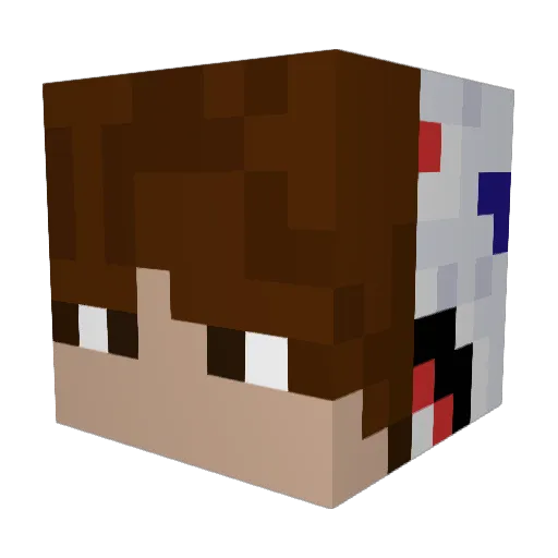 xorphantoucherx Minecraft avatar head, 3D render