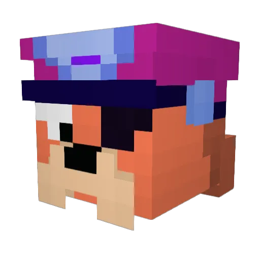 xorxe22 Minecraft avatar head, 3D render