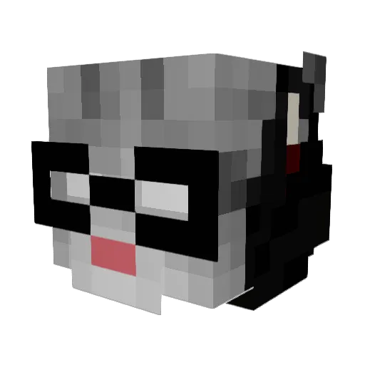 xorzu Minecraft avatar head, 3D render
