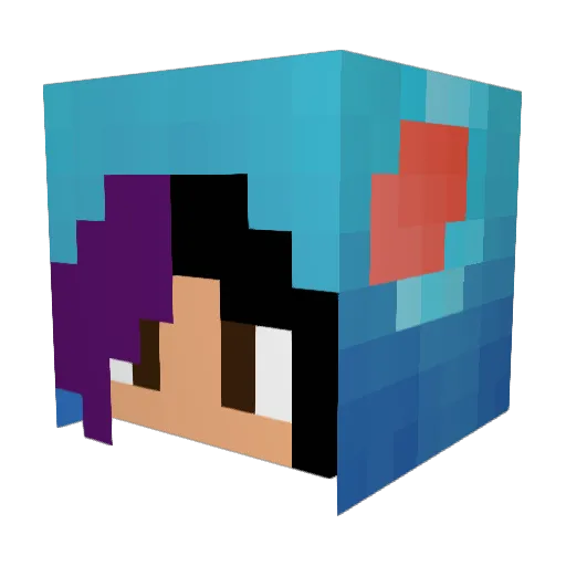 xosobble Minecraft avatar head, 3D render