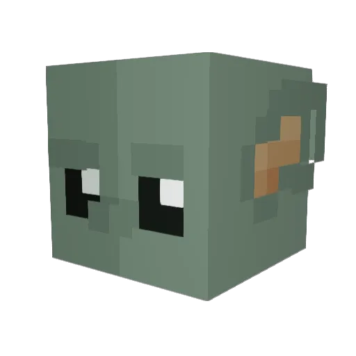 xostaryou Minecraft avatar head, 3D render