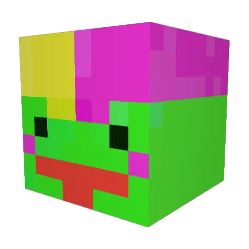 xotlr1412 Minecraft avatar head, 3D render